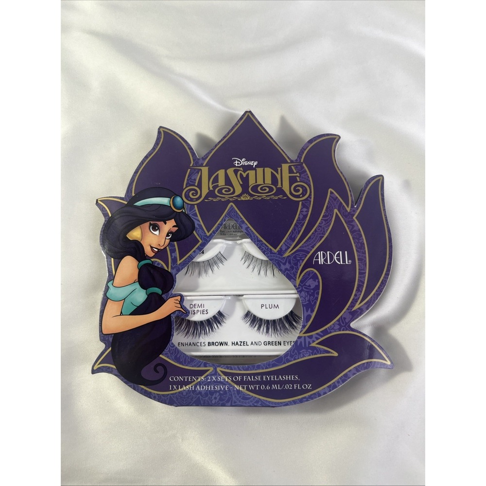 Disney Jasmine Ardell False Lashes Enhances Brown & Green Eyes Adhesive Included